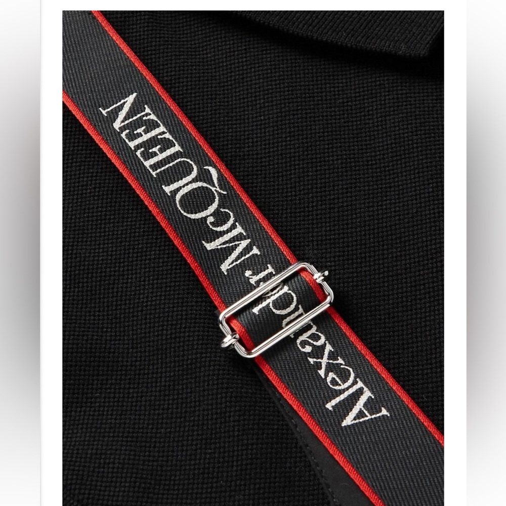 Alexander McQueen Black Harness Polo - Picture 3 of 10